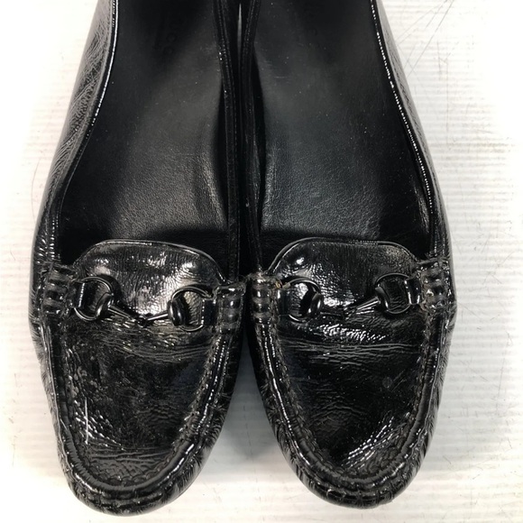 Gucci horse bit loafers/drivers in black leather and gunmetal hardware size 38.5 - Picture 1 of 10